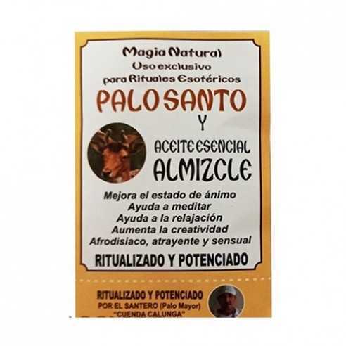 Palo Santo ritualizado con aceite esencial de Almizcle
